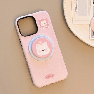 [Sheren] Ốp Điện Thoại Chân Đế Động Vật Nhỏ Thích Hợp Cho i17 16 15 14 13 12 11 pro max Vỏ Bảo Vệ Chống Sốc