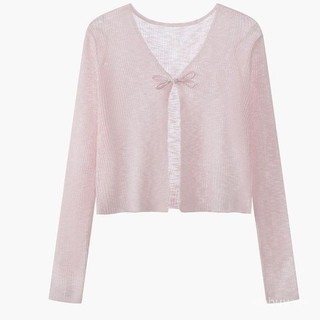 Áo khoác mỏng trong suốt kiểu Trung Quốc mới, áo cardigan bảo vệ khỏi nắng màu xanh, áo len lụa lạnh có nút ếch, kiểu dáng ngắn