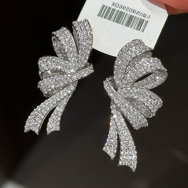 Bông tai thanh lịch Zircon sang trọng tinh tế