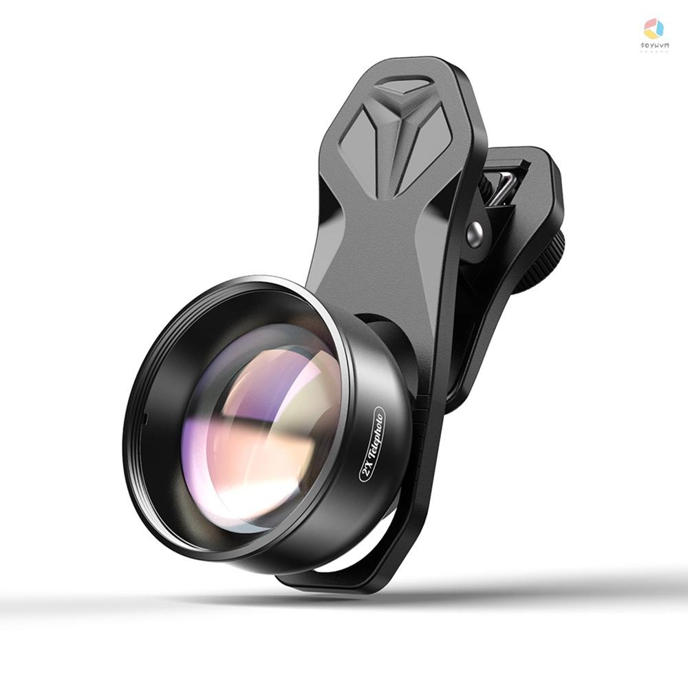 Ống kính tele điện thoại nhiều lớp APEXEL HB2X Zoom 2X cho ống kính kép / điện thoại thông minh ống kính đơn cho iPhone X / Xs / 8P Samsung Huawei Xiaomi Điện thoại di động