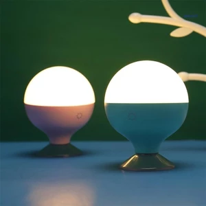 Đèn ngủ LED có thể sạc lại SUIT có cốc hút Đèn trang điểm sạc USB