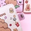 Ví ngắn OLVIDO, có nút Ví đựng tiền xu hoạt hình, Hộp đựng thẻ da PU Capybara dành cho nữ bé gái