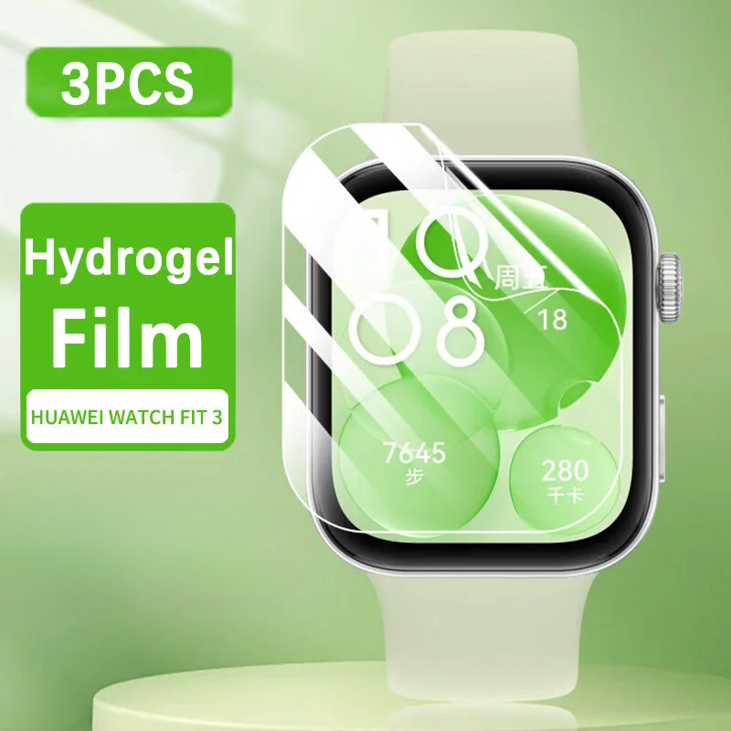 Huawei WatchFit Fit4 Fit2 FitMini 1-3 Cái 100D HD Phim Hydrogel Mềm Trong Suốt Cho Huawei Watch Fit 4 Pro Mini Mới Thanh Lịch 3 2 Chống Cháy Nổ Chống Ánh Sáng Xanh Bảo Vệ Màn Hình
