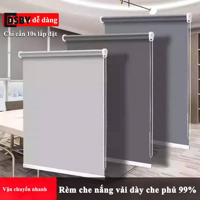 Rèm cuốn văn phòng DSBY, Rèm che cửa sổ chống nắng cản sáng 100% đầy đủ ...