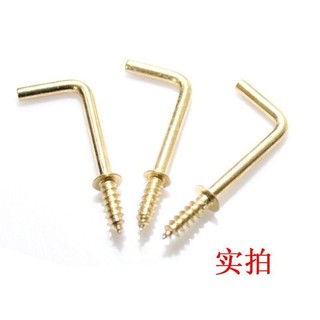 Ưu đãi đặc biệt móc khung tranh hình chữ L góc vuông mạ đồng, cuộn rèm, vít gỗ tự khai thác, đóng gói Y3CT