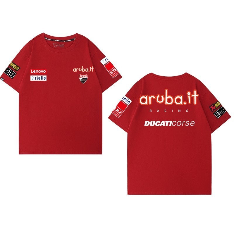 Xe Máy Ducati Hạng Nặng Tay Ngắn Nam Nữ 2024, Áo Thun Cotton Phong Cách Mới Mùa Hè