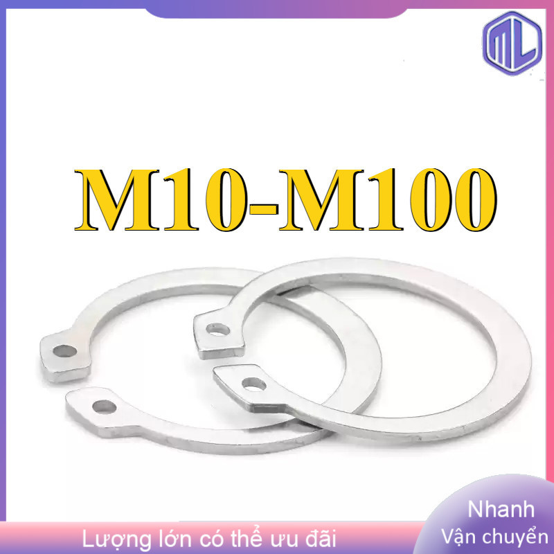 Phanh trục inox 316, phe gài trục, vòng phe M10-M100 (MILAI-RM-VN-y ...