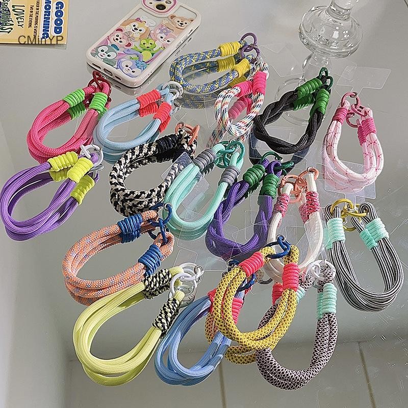 CMinYP Dây Điện Thoại Di Động Trang Trí Cổ Tay Chống Mất, Mặt Dây Thời Trang, Dây Xoắn, Có Thể Mang Theo, Ngắn