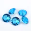200 Chiếc 100 Chiếc Tròn Cắt Biển Đen Xanh Rời Thủy Tinh Đá Quý Tổng Hợp Cho Trang Sức DIY 4 ~ 10 Mm