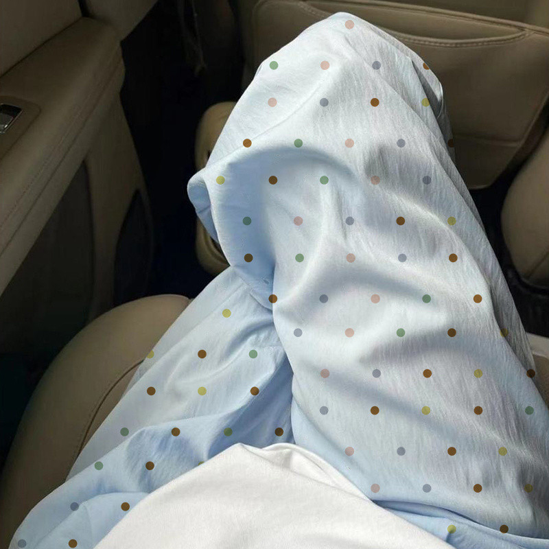 Polka dot pants Quần thể thao kiểu mới, quần dài ống rộng phong cách Hàn Quốc