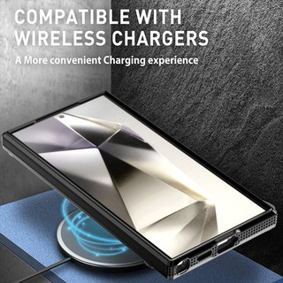 Dành cho Samsung Galaxy S25 Ultra / S24 Plus / S23 FE Ốp điện thoại từ tính Giá đỡ vòng PC cứng Mặt sau TPU mềm Cạnh chống trượt Vỏ mỏng chống sốc