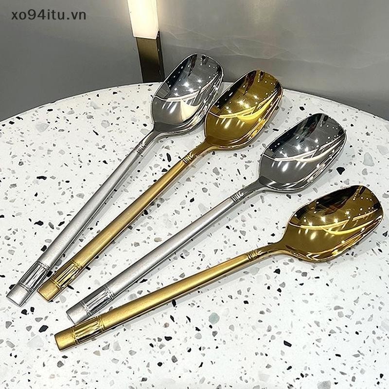 XOITU Tay Cầm Dài Thìa Vuông Đèn Lồng Thép Không Gỉ Dưa Hấu Thìa Dày Hộ Gia Đình Đồ Dùng Nhà Bếp VN