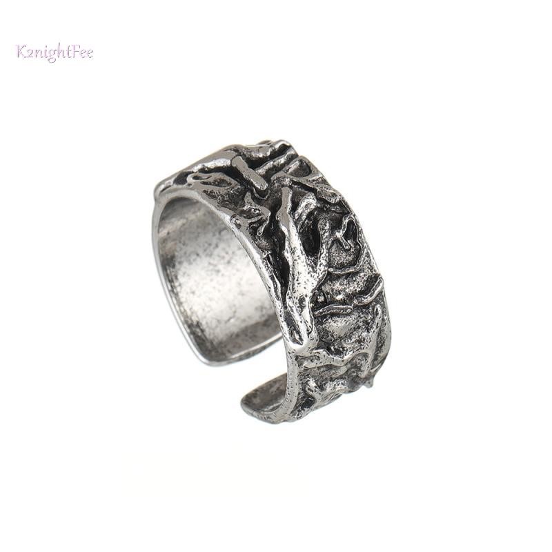 K2nightFee Vintage Tôn Giáo Niềm Tin Mở Nhẫn Dành Cho Nam Retro Bàn Tay Của Chúa Nghệ Thuật Kiệt Tác Quà Tặng Cho Bạn Bè VN