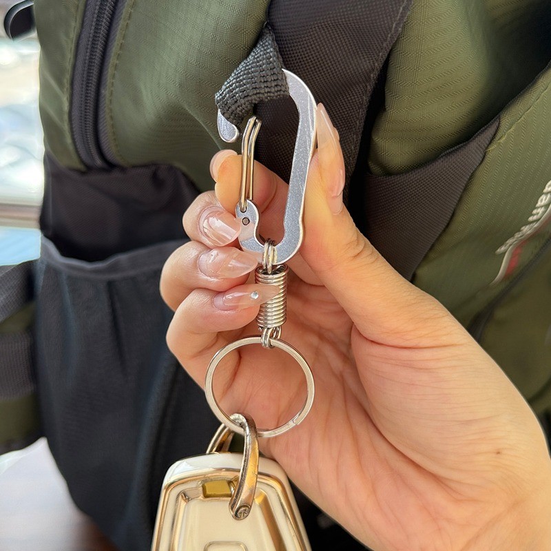 1 / 2 / 3 / 4 Móc khóa kim loại cầm tay đơn giản - Carabiner chất lượng cao - Hợp kim kẽm bền