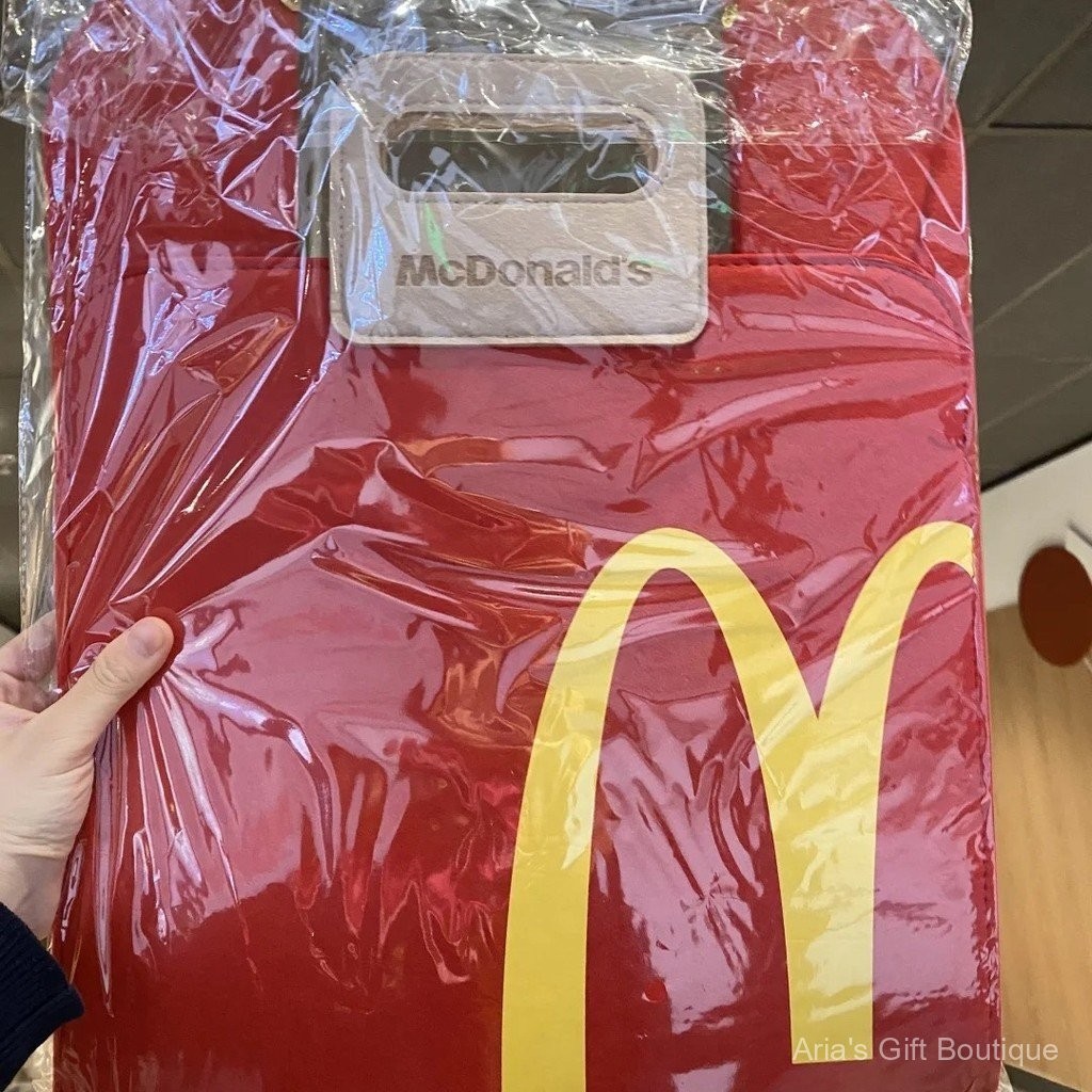 [Aria] Túi nỉ Maimai kỷ niệm 28 năm McDonald's, vẻ ngoài cao cấp, dung tích lớn, túi xách bộ sưu tập lưu trữ