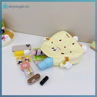 Deyangk Dễ Thương Cookie Túi Xách Hoạt Hình Vui Nhộn Túi Đeo Vai Nữ Thời Trang Học Sinh Ngộ nghĩnh Mềm Mại Dễ Thương Hoạt Hình Du Lịch VN