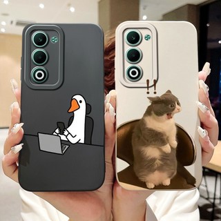 Dành Cho Oppo A5 CPH2727 Vỏ Hoạt Hình Mèo Thỏ Dễ Thương Mới Oppo A5 5G CPH2735 Vỏ Điện Thoại Silicon Mềm Bảo Vệ Ống Kính