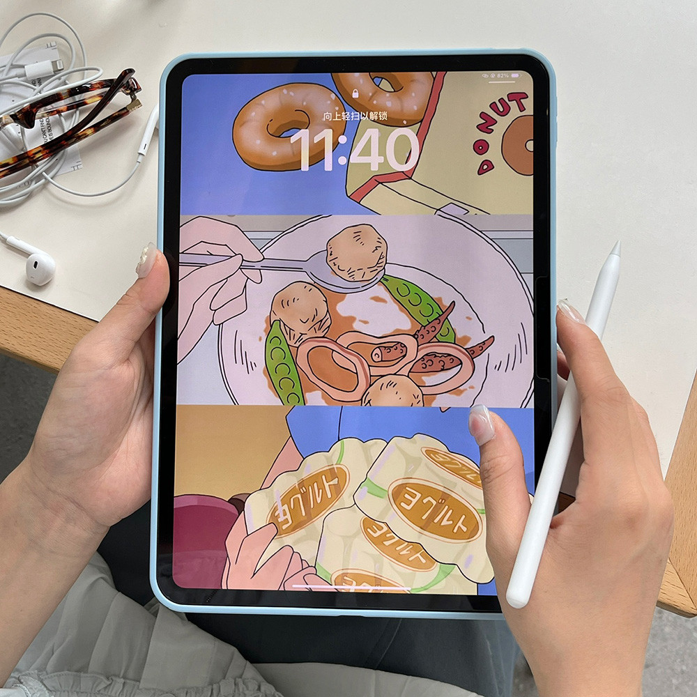 Vỏ Bọc Acrylic Cứng Ngủ Crayan Cho Mini6 Mini7 A17Pro IPad 5 6 7 8 9 10 11 A16 Air 2 3 4 5 6 Air 11 M2 Pro10.5 10.2 "Pro11 2018 2020 2021 2022 M4 Pro13 2024 2025