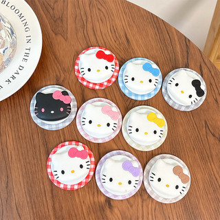 Lưới KT Cat Tròn Từ Tính Giá Đỡ Điện Thoại Cho IPhone 16 15 14 13 12 Pro Max 14 Plus Có Thể Gập Lại Pop Ring Grip Co Giãn Để Bàn Đứng P5