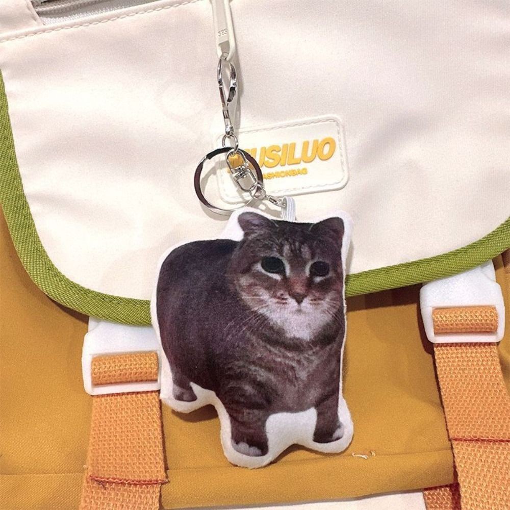 SUNKISSD Cat Voice Móc khóa, Oiiaioooooiai Giải nén Mặt dây chuyền giọng nói mèo con Đức, Ngược sáng tạo với âm thanh Búp bê giọng nói cho mèo Đồ chơi trẻ em Schoolbag Trang trí mặt dây chuyền