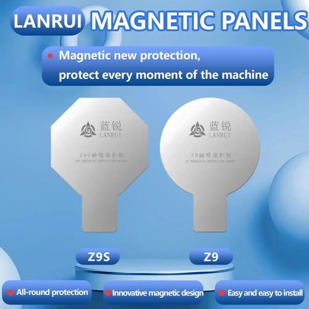 Lanrui z9 Z9S Tấm bảo vệ từ tính kính phía sau đa năng Bảo vệ IPhone cho nam châm sạc không dây