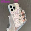 dây tay Ốp lưng iPhone mèo con cho 16 15 14 13 12 11 Pro Pro Max 6 6S 7 8 Plus X XS XR XS Max SE Ốp lưng TPU mềm