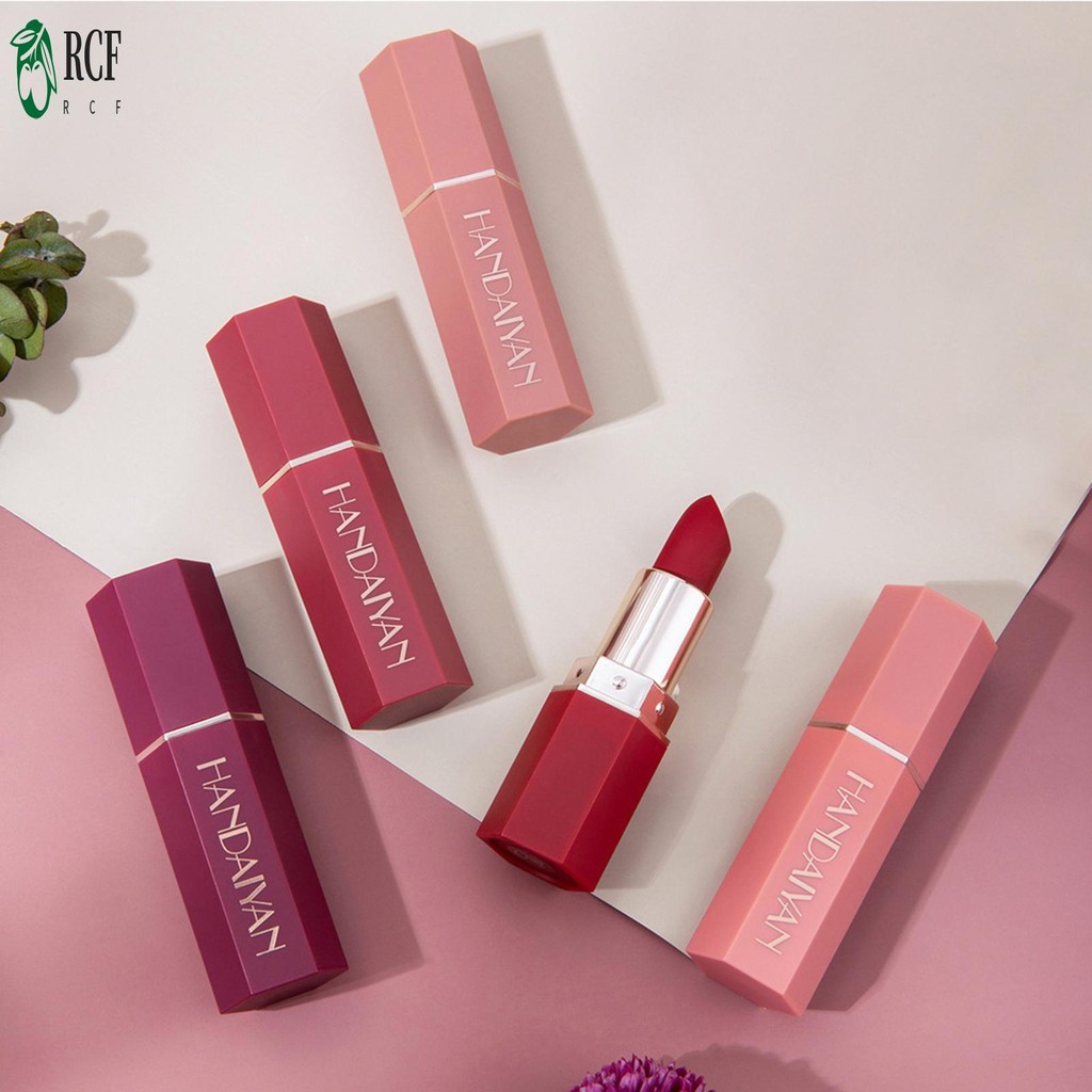 Son môi dưỡng ẩm nữ Matte Lipstick Fuller Look Lips Son môi khô nhanh cho phụ nữ và bé gái Hoạt động dự tiệc