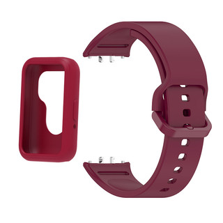 [Vỏ mềm + Dây đeo đồng hồ] Thích hợp cho dây đeo silicon dự phòng Samsung Galaxy Fit 3 SM-R390
