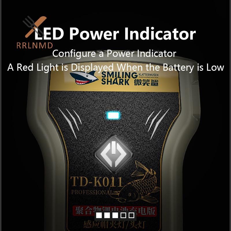 RRLNMD LED Mũ Kẹp Đèn Pha Đèn LED Làm Việc Đèn IPX4 Chống Nước Mini Mũ Đèn Pha Hiển Thị Nguồn Cho Cắm Trại Ngoài Trời Câu Cá MỚI