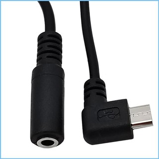 Micro USB Male to 3.5mm Jack  Adapter Cable Connector Adapter Cable 0.15M