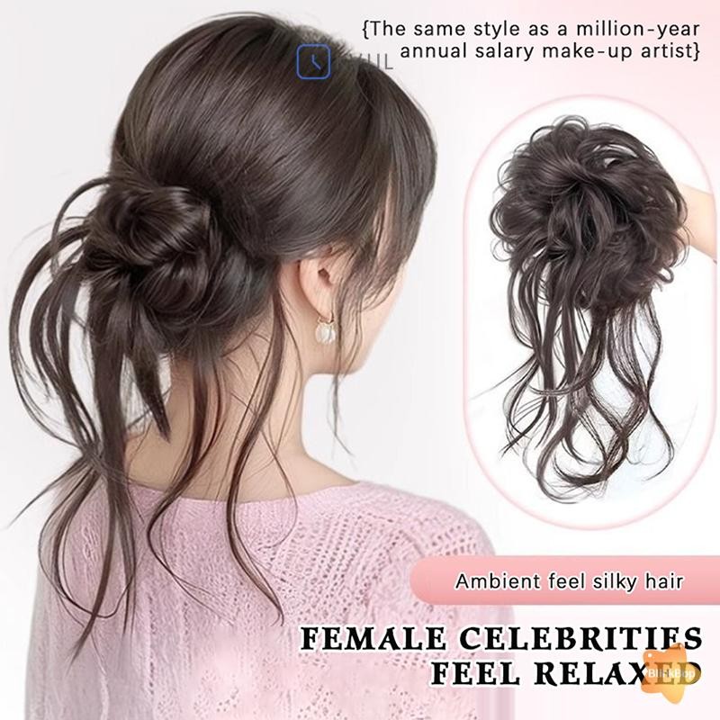 [KvJJL-t] Sợi chịu nhiệt tổng hợp Dây buộc tóc xoăn gợn sóng lộn xộn cho phụ nữ và bé gái Tiệc cưới hàng ngày mới