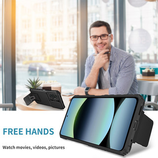 Dành Cho Redmi Note 14 5G Ốp Lưng Có Trượt Camera Chân Đế Chống Sốc Bảo Vệ Siêu Mỏng