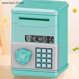 SSVN Tự Động An Toàn Đồng Xu Tiết Kiệm Tiền Hộp Mật Khẩu Truy Cập Mã Khóa Chìa Khóa Đồng Xu ATM Ngân Hàng Trẻ Em.
