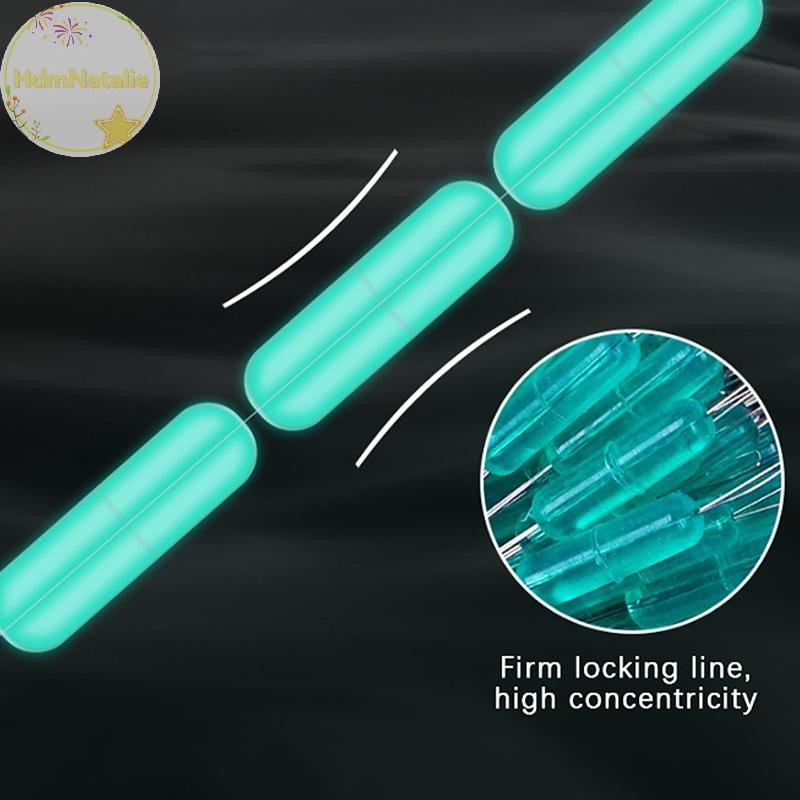 HdmNatalie 100 Cái / túi Nhiều Màu Phao Câu Cá Bobber Nút Chặn Silicon Không Gian Đậu Kết Nối Dây Câu Phụ Kiện Câu Cá VN
