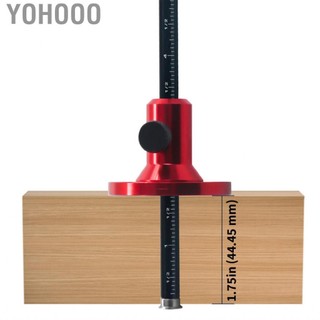 Yohooo Máy đo đánh dấu bánh xe đo hợp kim Aluminum Aluminum Scriber Woodworks Công cụ viết lách song song với số liệu núm có kích thước và tỷ lệ inch