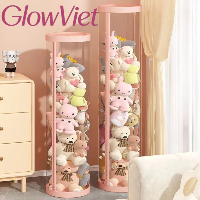 Hộp thùng đựng đồ chơi bằng PET trong suốt, Không thấm nước và chống bụi, Hộp đựng thú nhồi bông