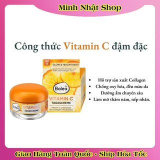 [Date mới đủ bill] Kem dưỡng trắng da, giảm nếp nhăn Balea Vitamin C của Đức