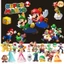 PS1 Super Mario Bros PVC Hình Đồ Chơi Mario Luigi Wario Yoshi Đào cóc Donkey Kong Bowser Boo Goomba 20 Loại 7 ~ 14cm S
