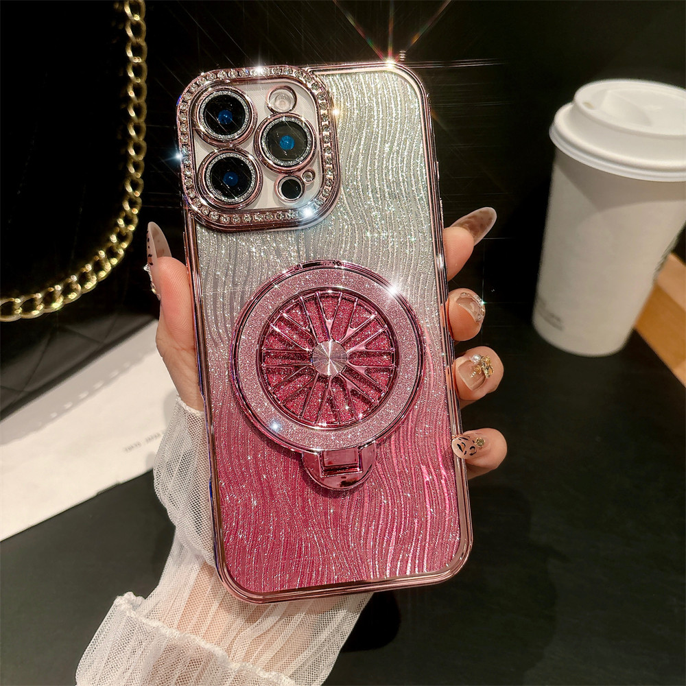 Giá đỡ con quay hồi chuyển flash khoan vỏ điện thoại cho iPhone 16 11 12 13 14 15 pro max 16 plus Ống kính Bảo vệ Camera Vỏ chống sốc Vỏ mềm điện thoại