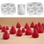 Khuôn Dâu CORALTIDE, Khuôn Nến Thơm Thủ Công Thủ Công Handmade, Silicon Lãng Mạn Có Thể Tái Sử Dụng Thạch Cao Nhựa Đúc Khuôn Kỷ Niệm Đám Cưới