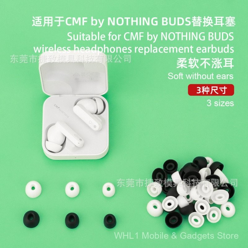 Thích hợp cho CMF của NOTHING BUDS, đầu tai thay thế cho tai nghe Bluetooth, nút tai TWS, nắp tai silicone