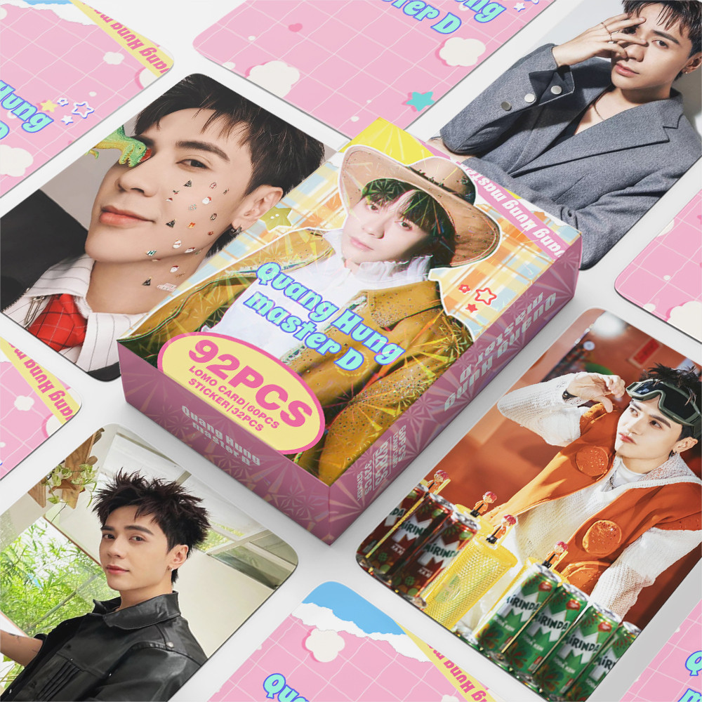 92 Cái / hộp Ngôi Sao Việt Nam QuangHungmasterD Lomo Cards Rhyder Negav ...