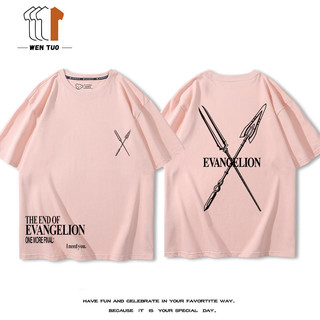 Neon Genesis Evangelion Phiên Bản Sân Khấu EVA Hàng Hóa Đồng Thương Hiệu Dạo Phố Rời Cặp Đôi Nam Nữ Tay Ngắn T @