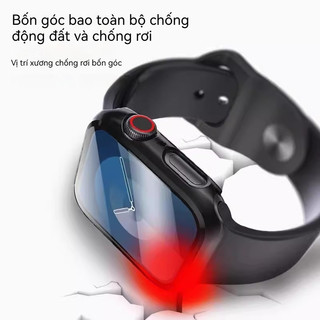 Ốp Apple Watch kính cường lực chống sốc chống trầy cho Series 10 9 8 7 6 5 4 SE 40 42 44 45 46 49mm