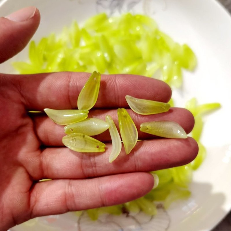 SELA 50 Chiếc Acrylic Hạt Hoa In Màu Hoa Tulip Bud Hoa Đèn Ngủ Phụ Kiện Cho Phòng Trang Trí Nhà Cửa