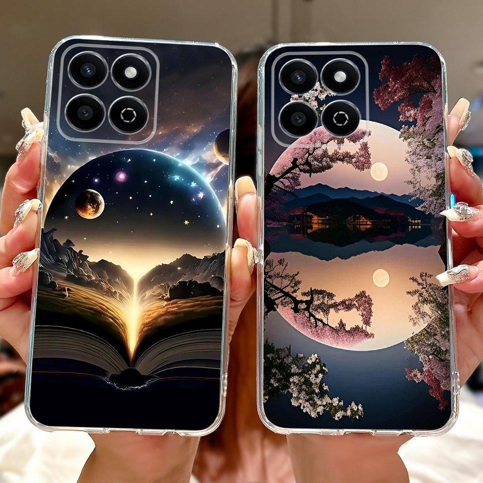 Dành Cho Huawei Honor 200 Smart / Honor X7C 4G / Honor 60 Plus Ốp Điện Thoại Rồng Sư Tử Hổ Cá Koi Vỏ Silicon TPU Mềm Trong Suốt