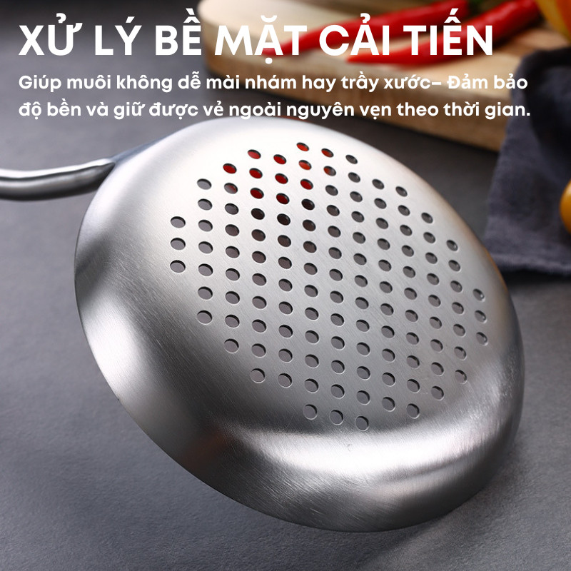 Bộ Muôi Xẻng Inox Cán Gỗ Cẩm Lai KOOBEE Cao Cấp – Muôi Múc Canh, Muôi Lỗ, Xẻng Xào Đảo Lật Thức Ăn Chuyên Dụng | 299