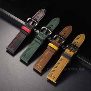 Màu Khối Da Dây Đeo Đồng Hồ Thay Thế 18mm 20mm 22mm Chính Hãng Da Bò Vòng Tay Nam Nữ Đồng Hồ Phát Hành Nhanh Dây Đeo Đồng Hồ Phương Tây Cao Bồi Phong Cách Vintage