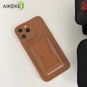 Ốp Điện Thoại Màu Trơn Đơn Giản Cho iQOO Neo 10 9 8 7 Pro 9S Pro Plus 7 6 5 SE 5S 5 Lite 3 5G 4G Túi Đựng Thẻ Giá Đỡ Mặt Sau Cặp Đôi Bảo Vệ Ống Kính Vỏ Mềm Chống Rơi