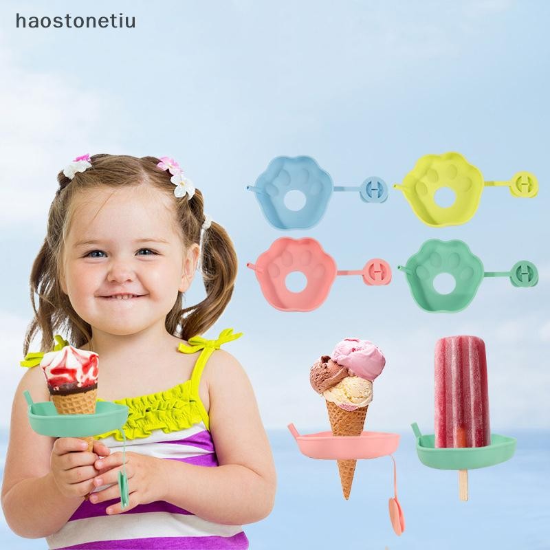 HA Silicone Popsicle Holders cho trẻ em, Hộp đựng đồ đông lạnh không lộn xộn có ống hút, Hộp đựng kem không lộn xộn cho trẻ em n